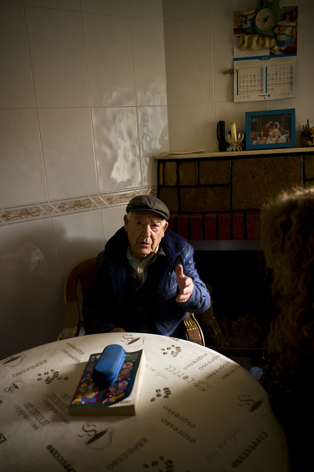 España, Comunidad de Madrid, Sierra Norte, Madarcos. Paulino Martín en su casa.
© Navia